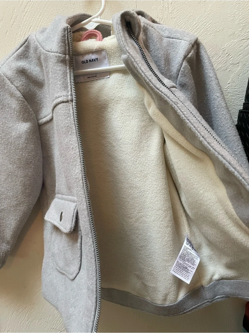 Old Navy grey pea coat 3T